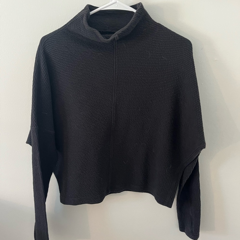 lululemon Black Cowl Neck Sweater